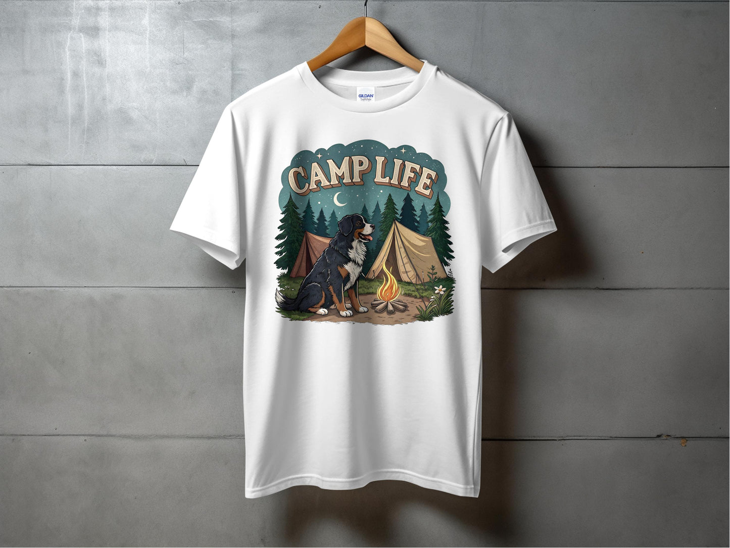 Camp Life Graphic Tee Perfect for Dog Lovers product