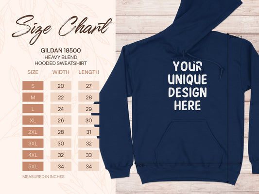 Your Unique Design Here Heavy Blend Hooded Sweatshirt Product