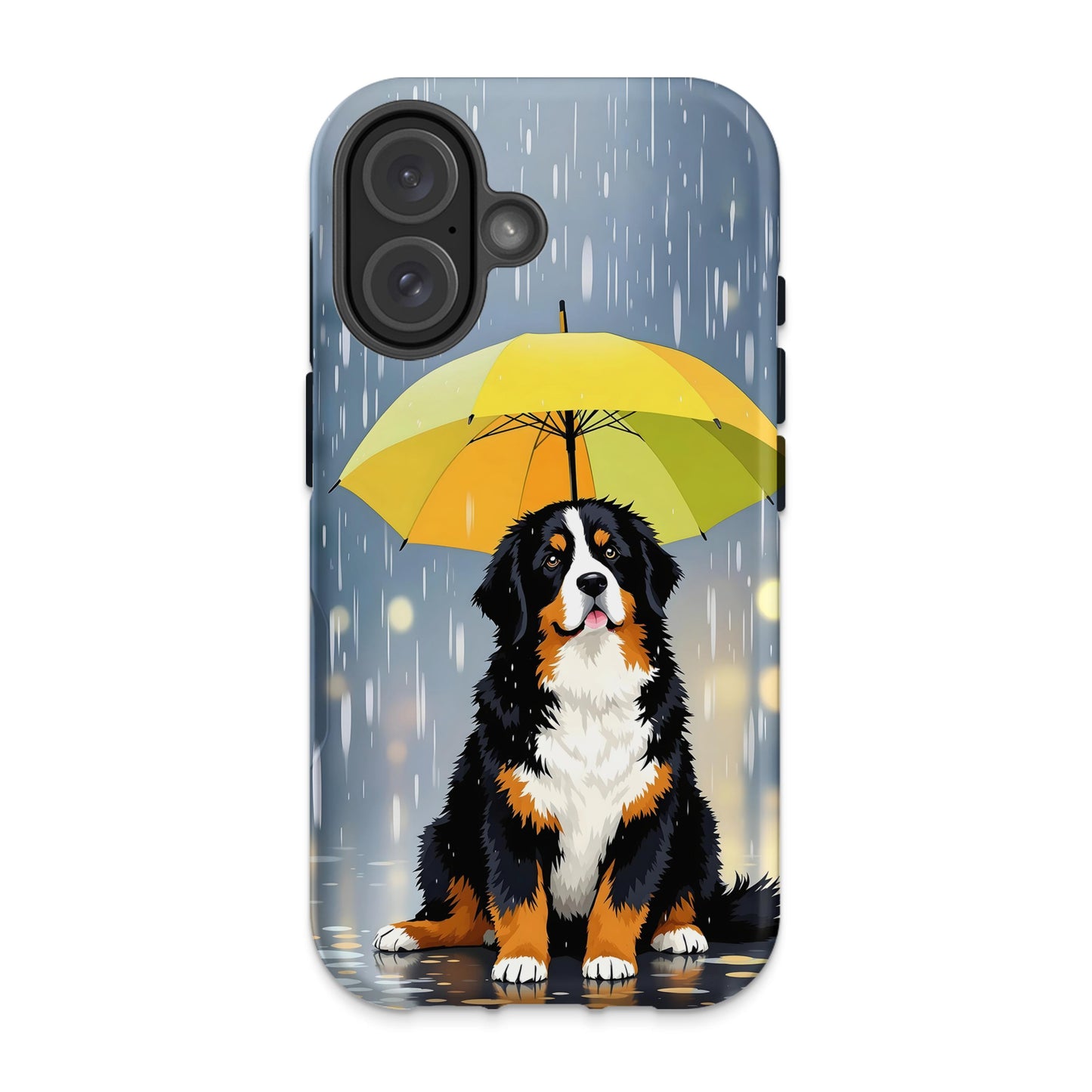 Adorable Dog with Bright Umbrella Phone Case product
