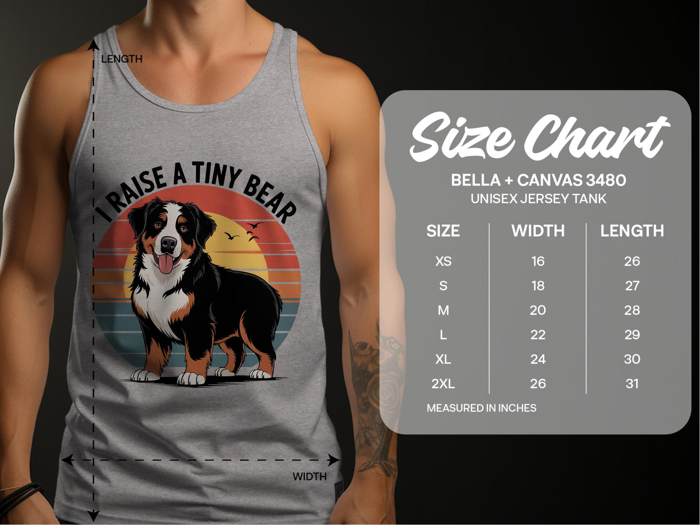 I Raise a Tiny Bear Unisex Jersey Tank product