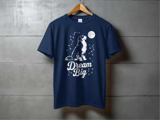 Dream Big Dog and Moon Design T-Shirt product