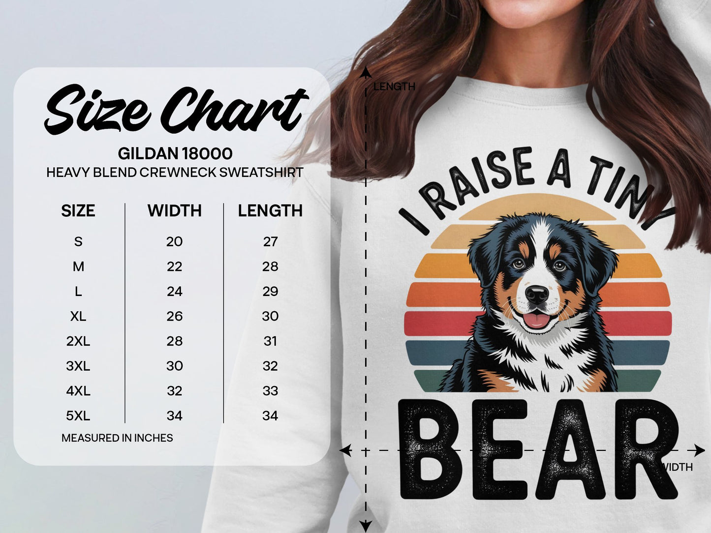 I Raise A Tiny Bear Graphic Sweatshirt product