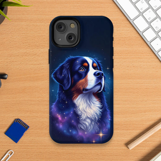 Stunning Cosmic Dog Art iPhone Case product