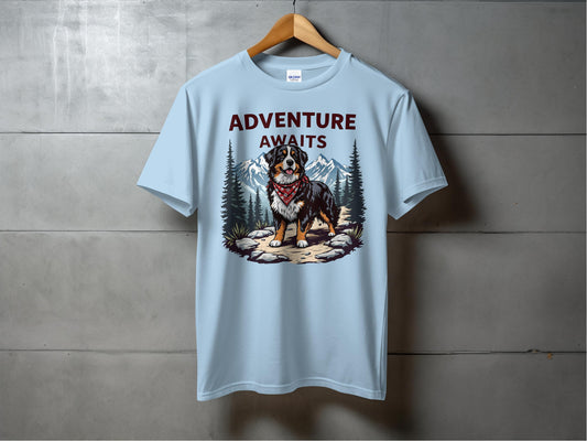 Adventure Awaits Dog Graphic T-Shirt product