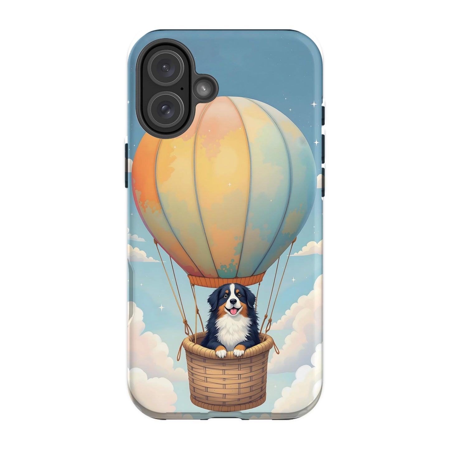 Colorful Hot Air Balloon with Dog iPhone Case product type