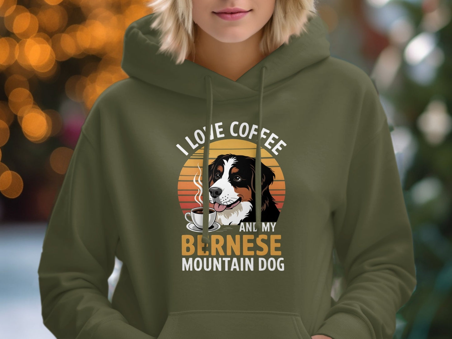I Love Coffee And My Bernese Mountain Dog Hoodie product