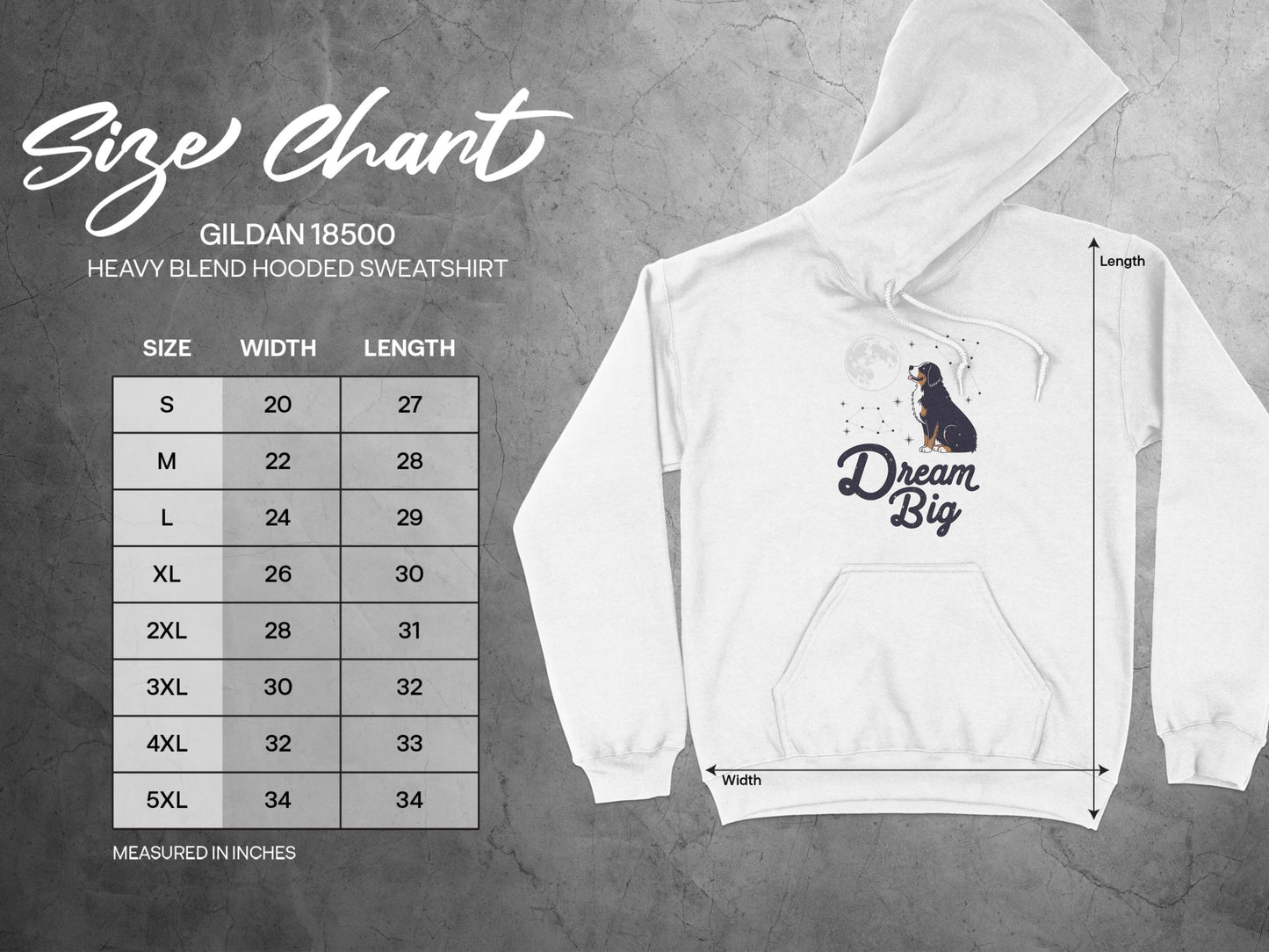 Dream Big Bear Graphic Heavy Blend Hooded Sweatshirt product type