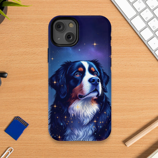 Starry Night Artistic Dog Illustration Phone Case product type