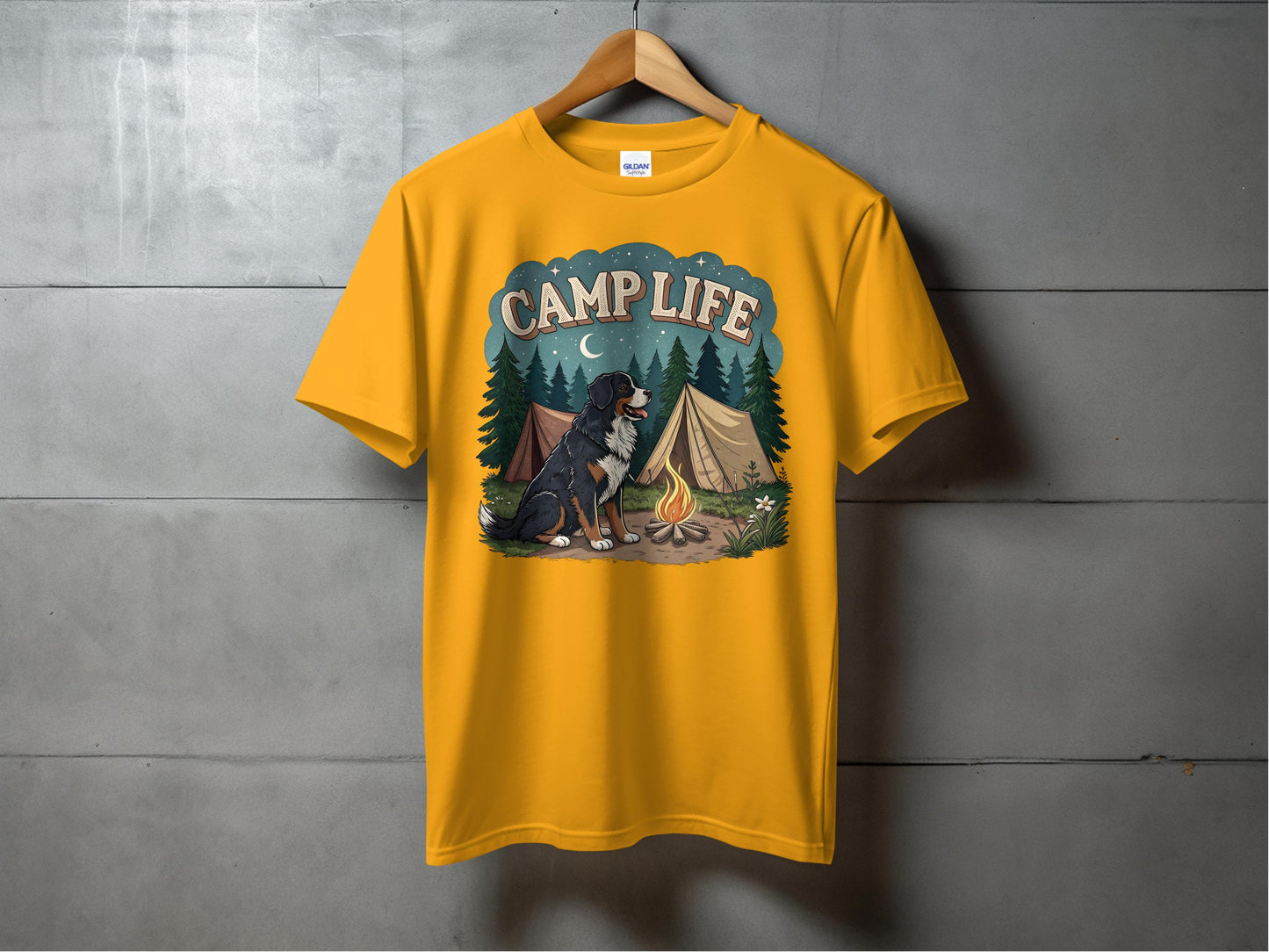 Camp Life Graphic Camping Scene Printed T-Shirt product