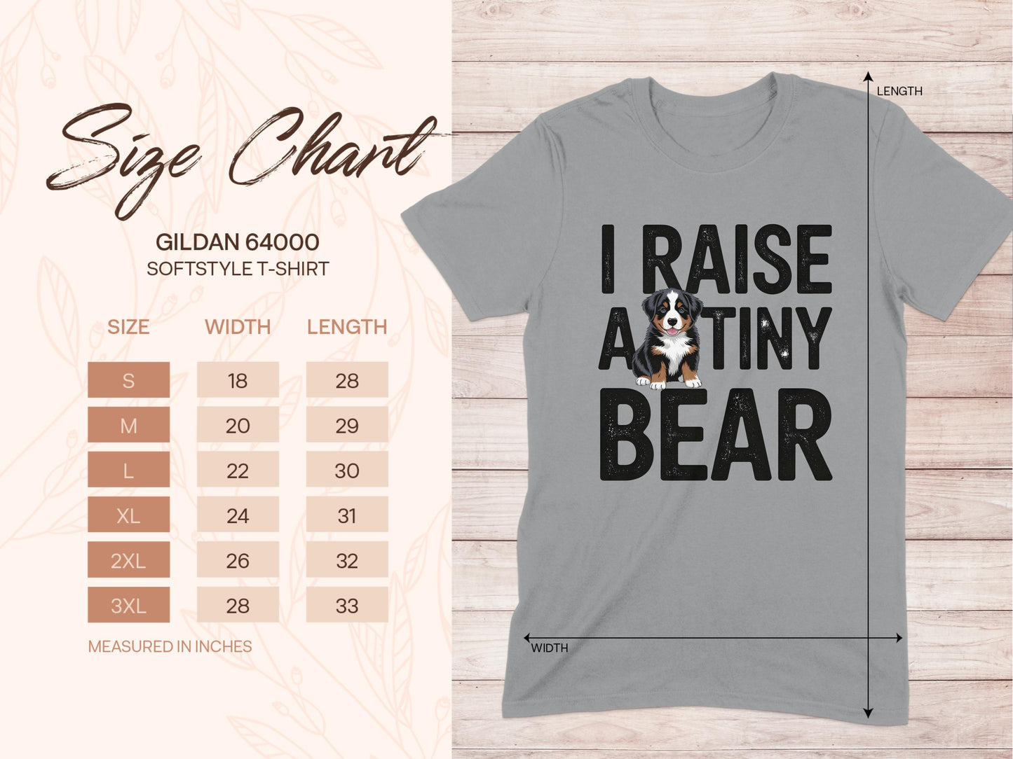 I Raise A Tiny Bear Graphic Design T-Shirt product