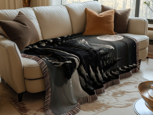 Night Scene Sleeping Bernese Blankets