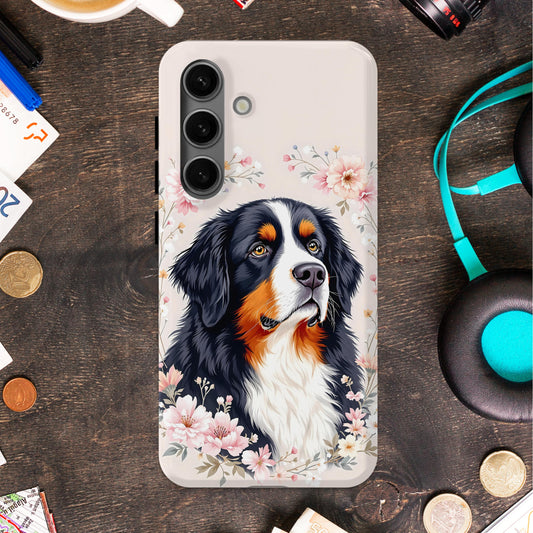 Beautiful Floral Dog Print Phone Case product type