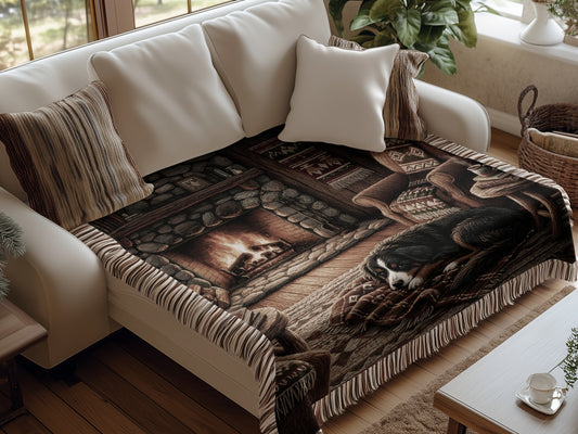 Bernese Mountain Dog Cozy Retreat Blankets