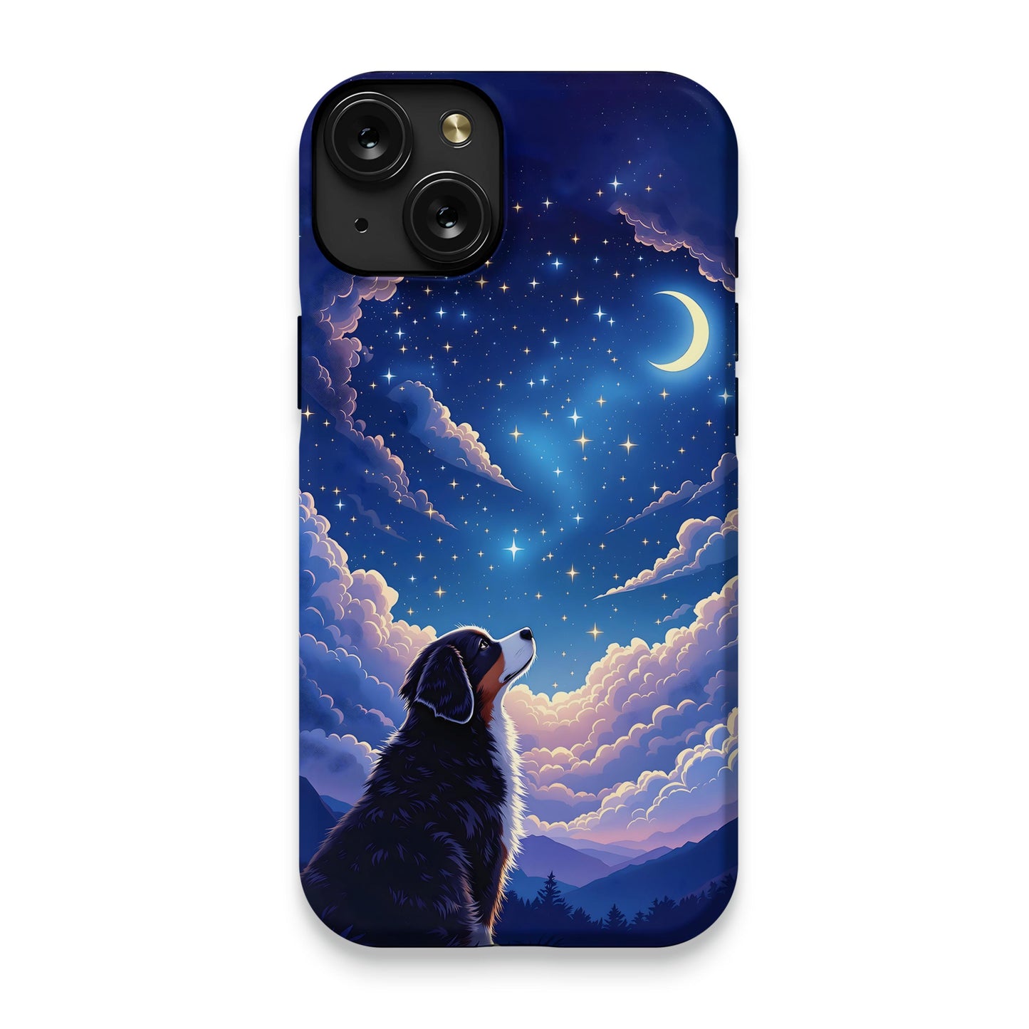 Celestial Night Sky Dog Design Phone Case product type