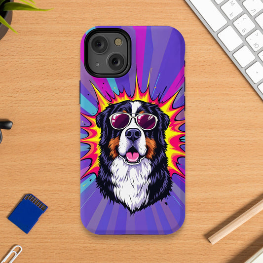 Cool Dog Wearing Sunglasses Colorful Phone Case product type