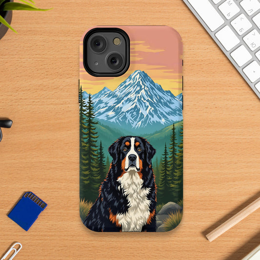 Mountain Scene with Dog iPhone Case product type