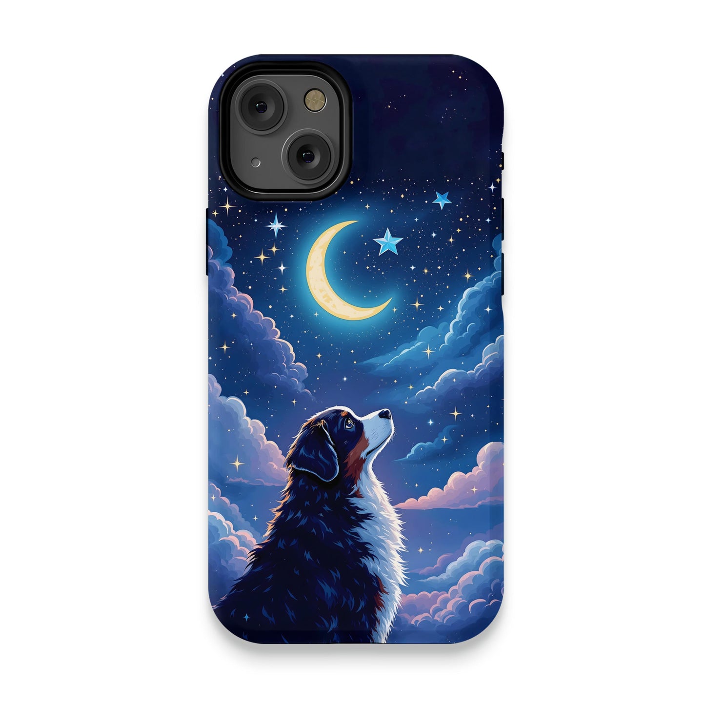 Dog Looking at Starry Night Sky Phone Case product type