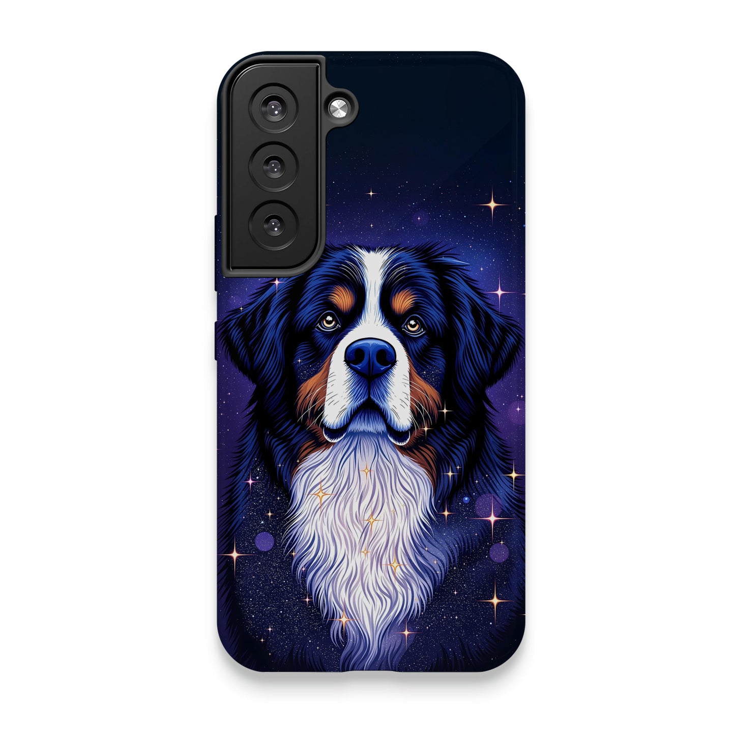 Vibrant Bernese Mountain Dog Galaxy Phone Case product type