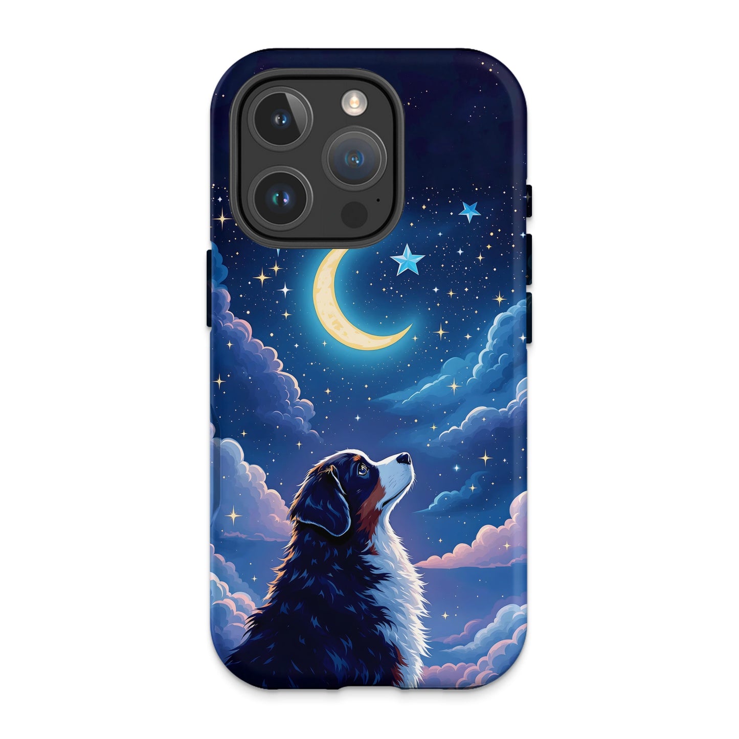 Dreamy Night Sky Dog iPhone 14 Protective Case product