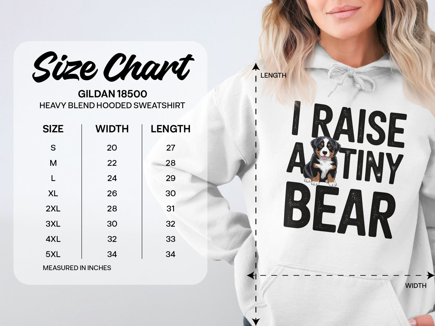 I Raise a Tiny Bear Hooded Sweatshirt product type
