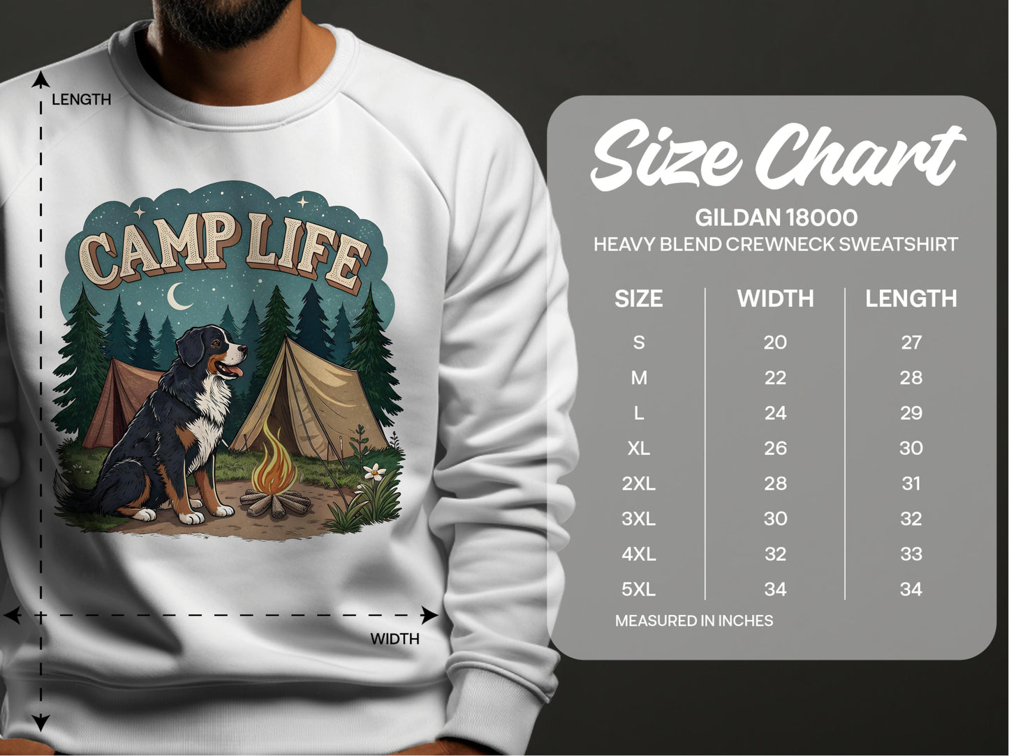 Camp Life Gildan 18000 crewneck sweatshirt product