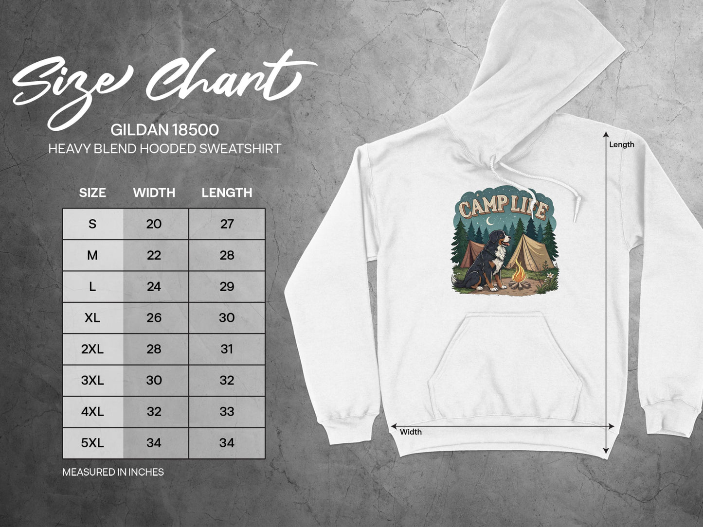 Camp Life Design Heavy Blend Hooded Sweatshirt product