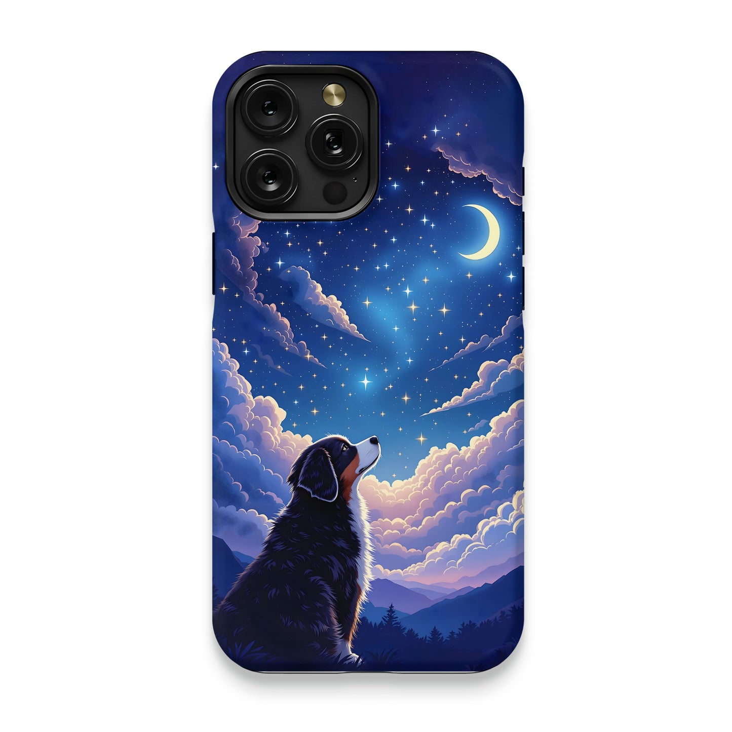 Dog and Night Sky Design Phone Case product