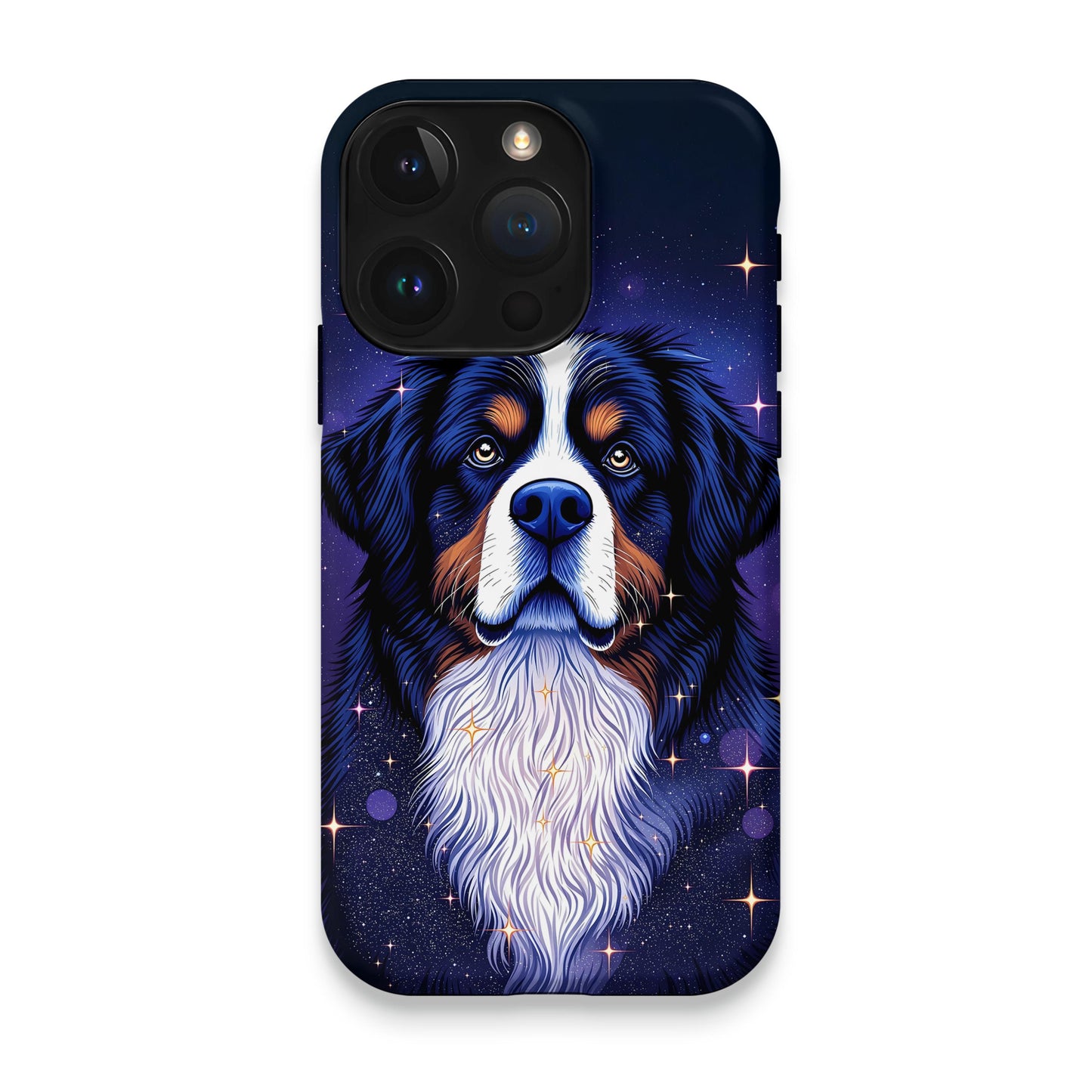 Beautiful Starry Night Dog Illustration Phone Case product