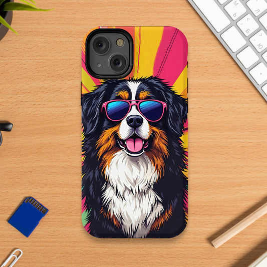 Colorful Sunglasses Dog iPhone Case fun product type