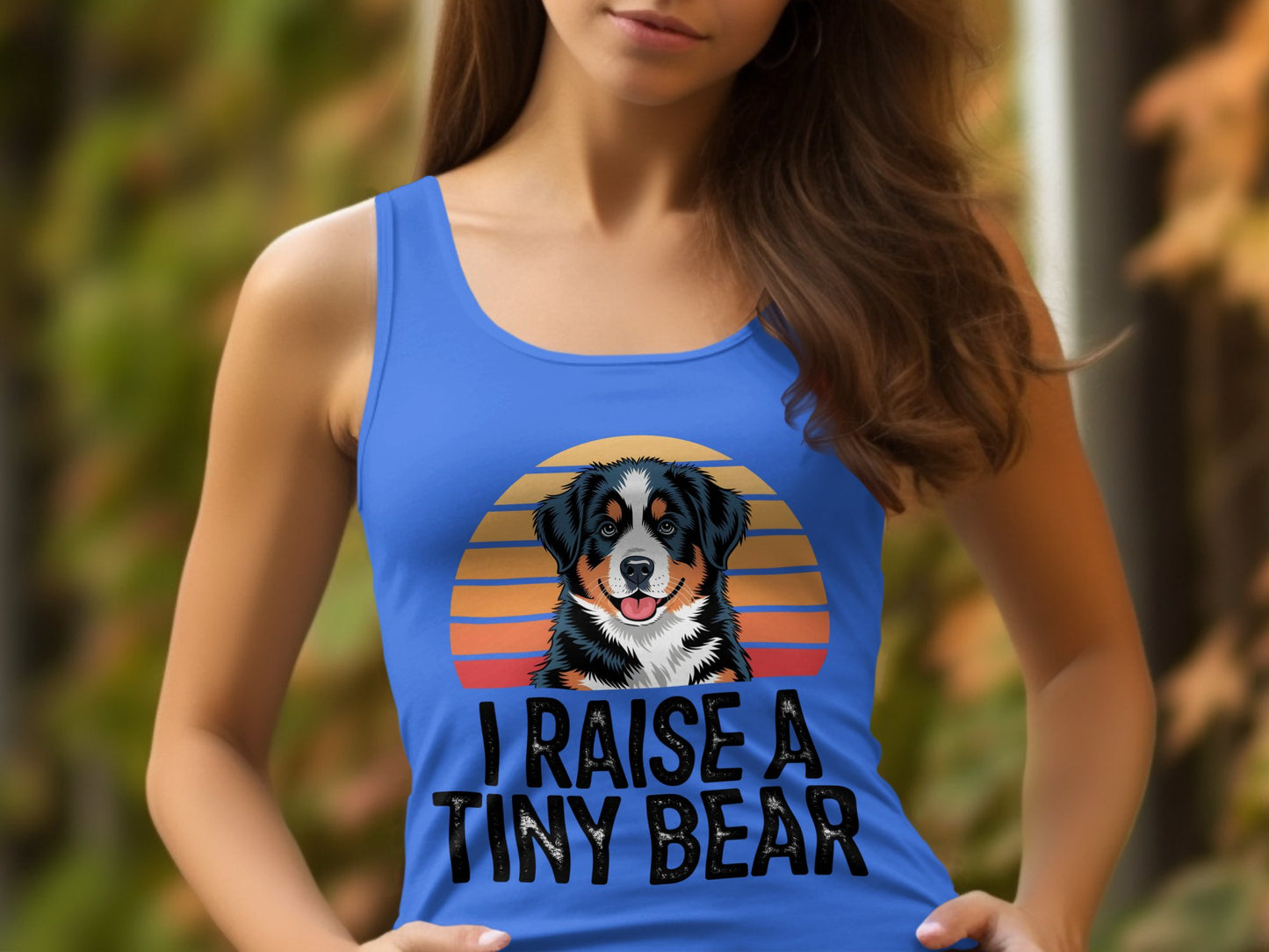 I Raise A Tiny Bear Graphic Tank Top product