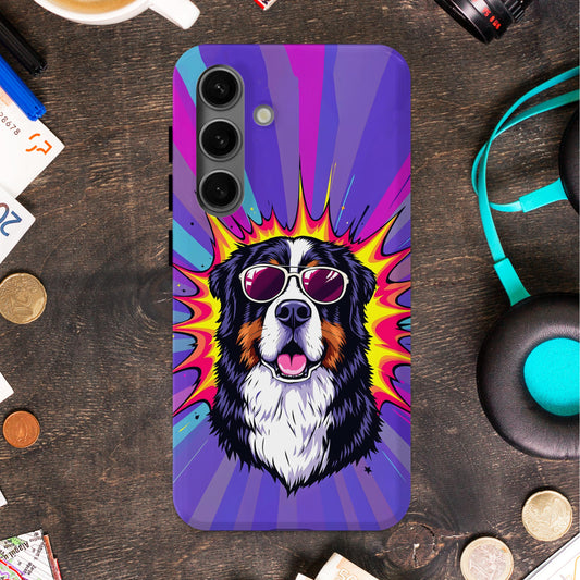 Colorful Dog with Sunglasses Phone Case product