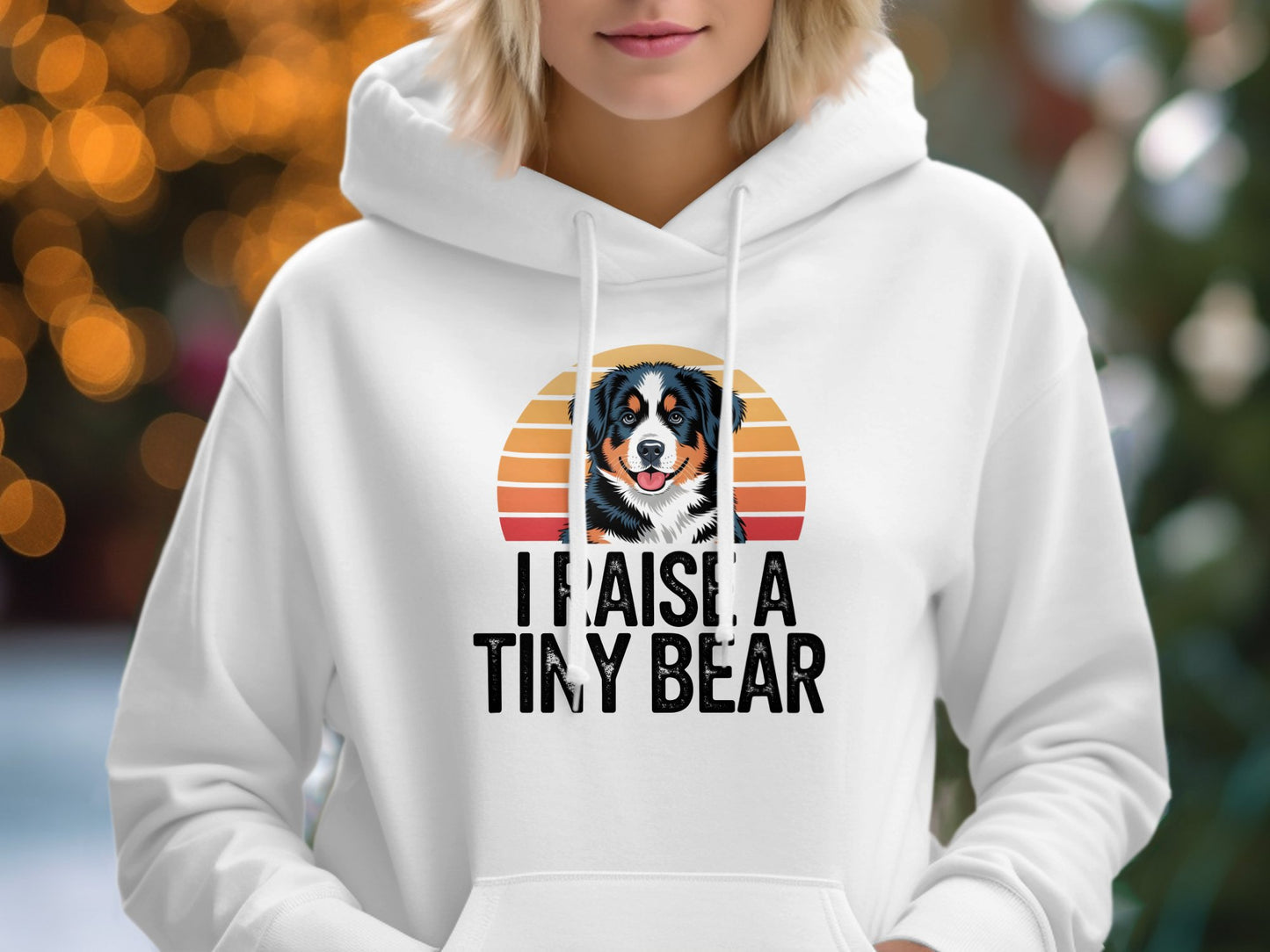I Raise A Tiny Bear Hoodie Cute Graphic Hoodie product