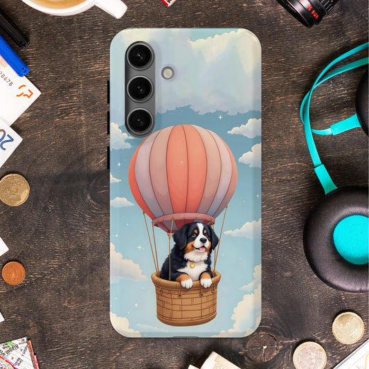 Cute Dog in Hot Air Balloon Design Phone Case product