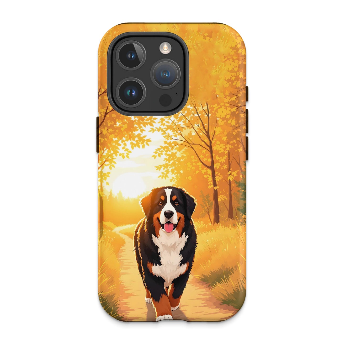 Autumn Forest Walk with Dog iPhone Case product type