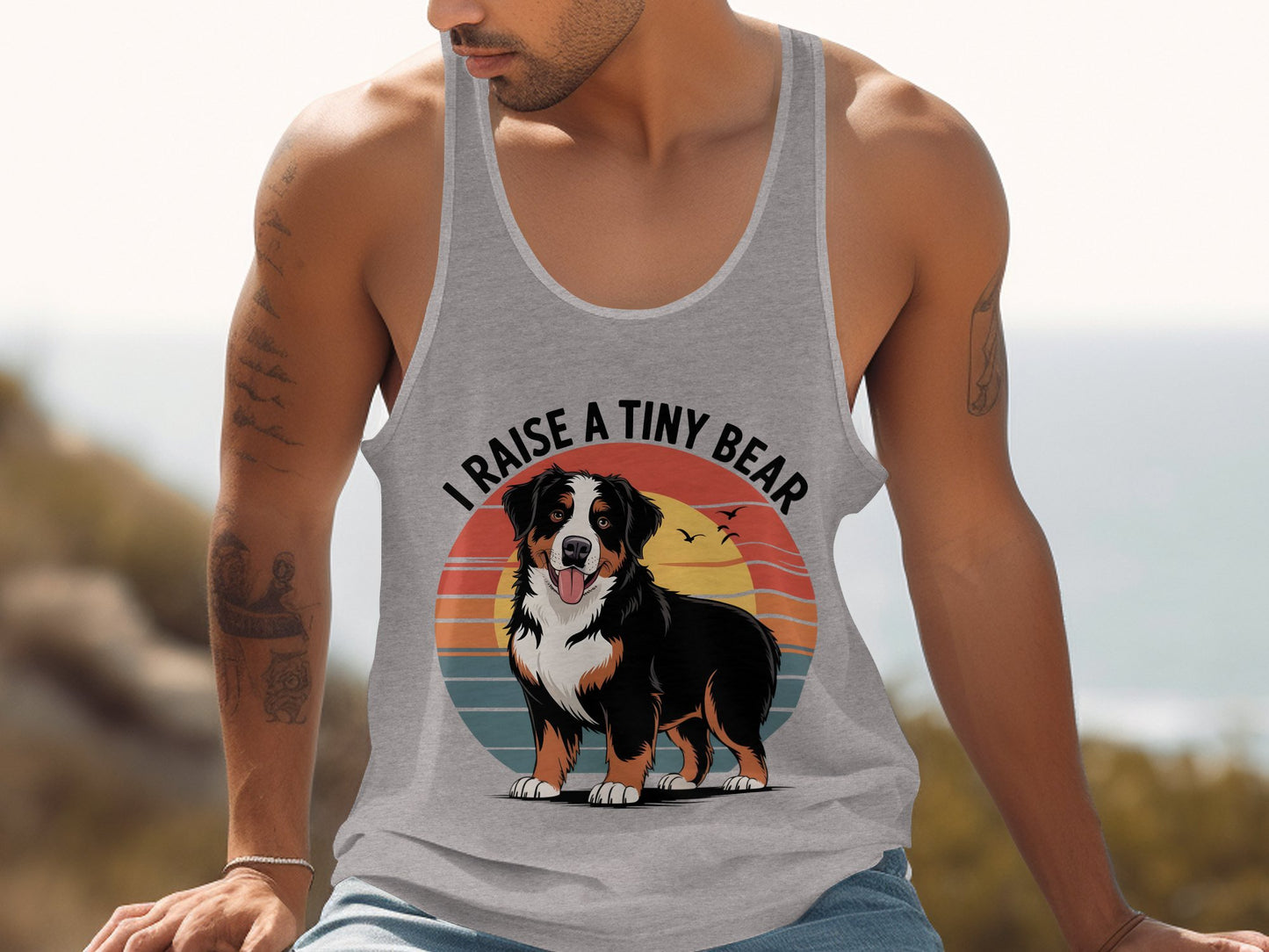 I Raise A Tiny Bear Graphic Tank Top product type