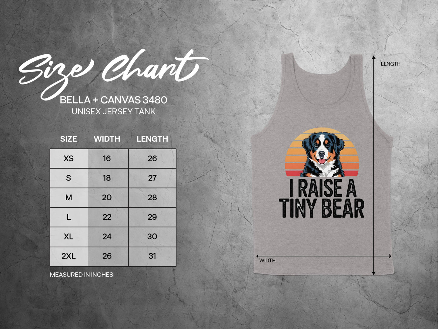 I Raise a Tiny Bear Graphic Unisex Jersey Tank product type