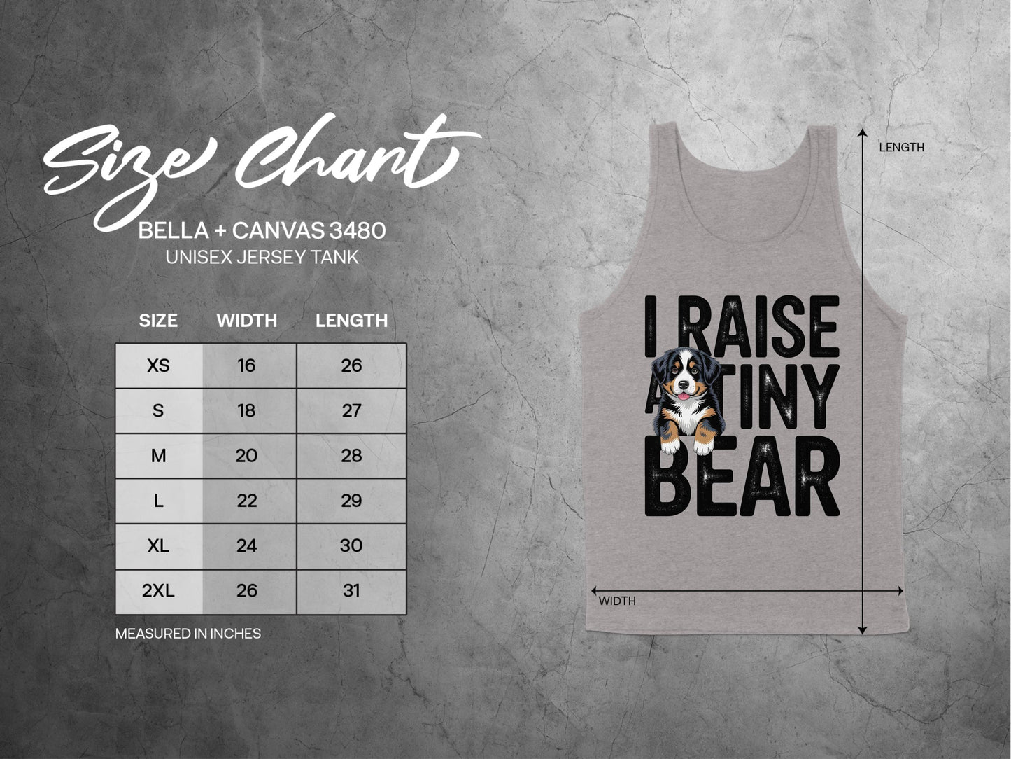 I Raise A Tiny Bear Unisex Jersey Tank product type