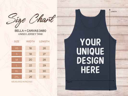 Custom Unisex Jersey Tank Top Your Unique Design Here product