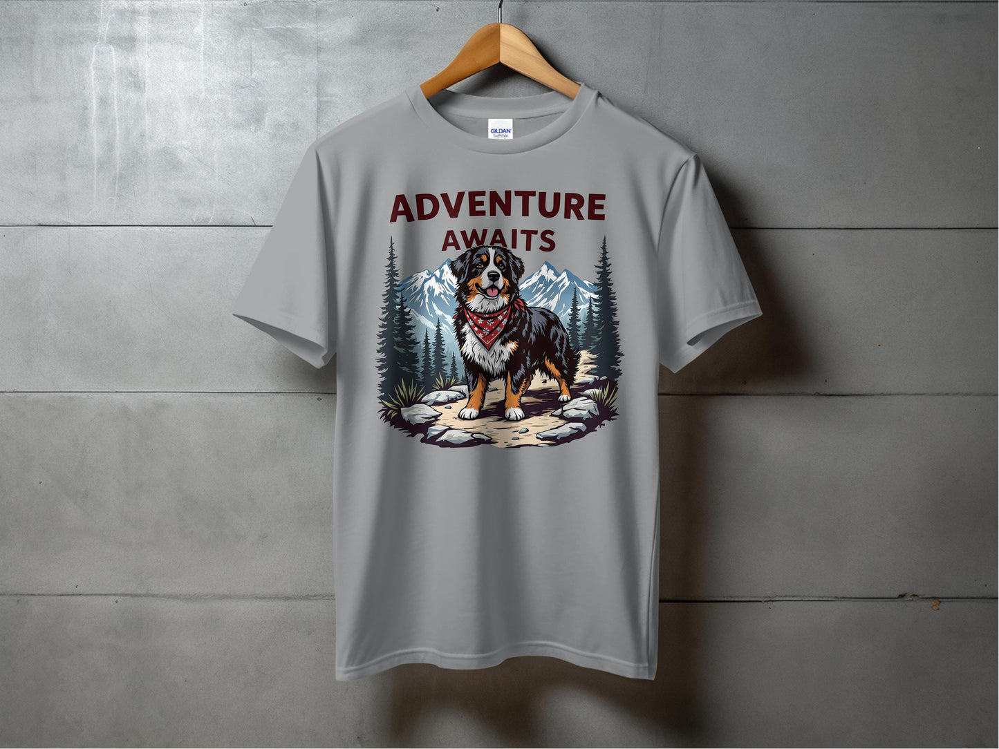 Adventure Awaits Dog T-shirt Scenic Nature product type