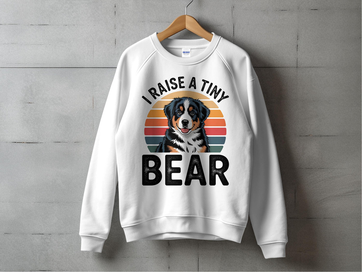 I Raise A Tiny Bear Printed Cute Dog Sweatshirt product