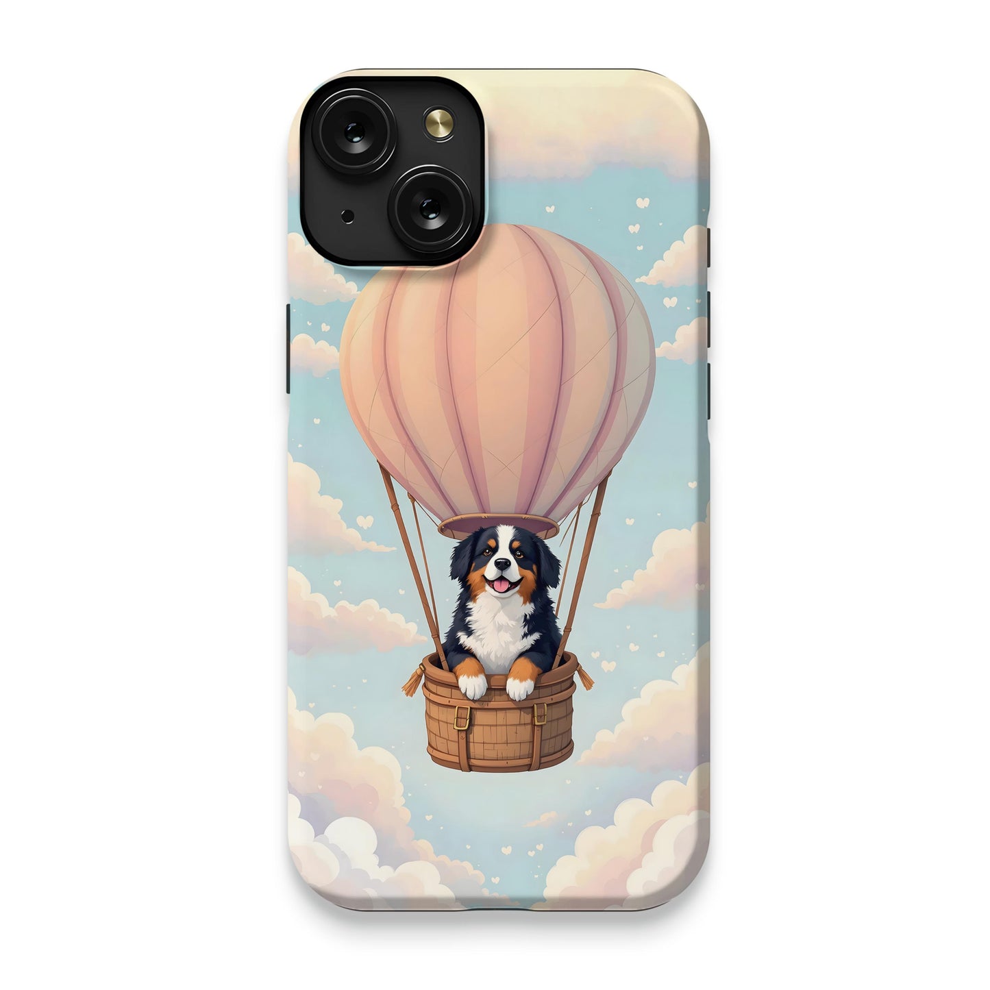 Hot Air Balloon Dog In Basket iPhone case product