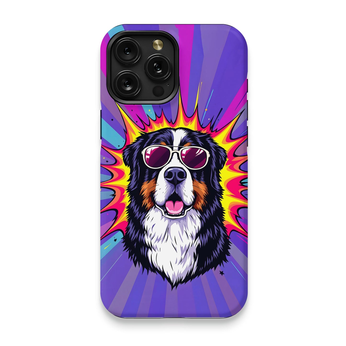 Cool Cartoon Dog with Sunglasses on Phone Case product
