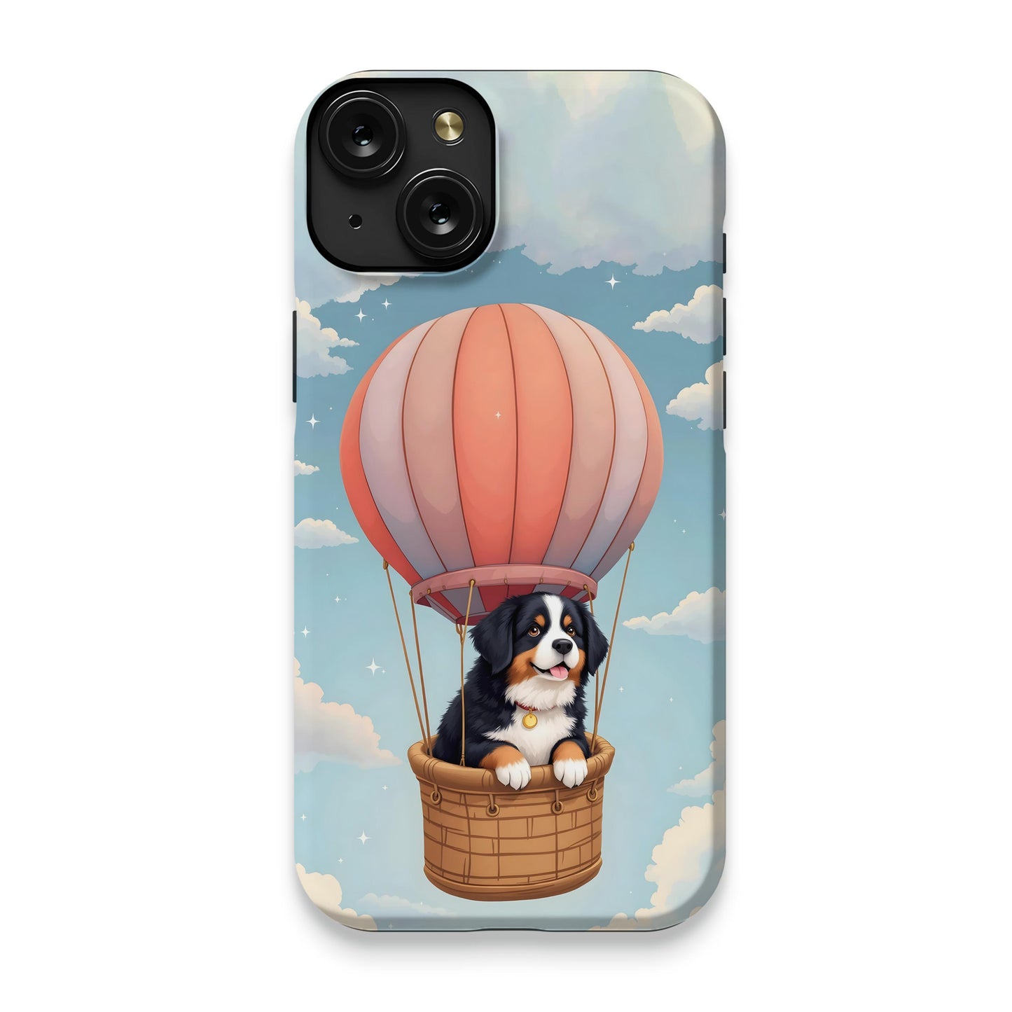 Puppy in Hot Air Balloon Design Phone Case product