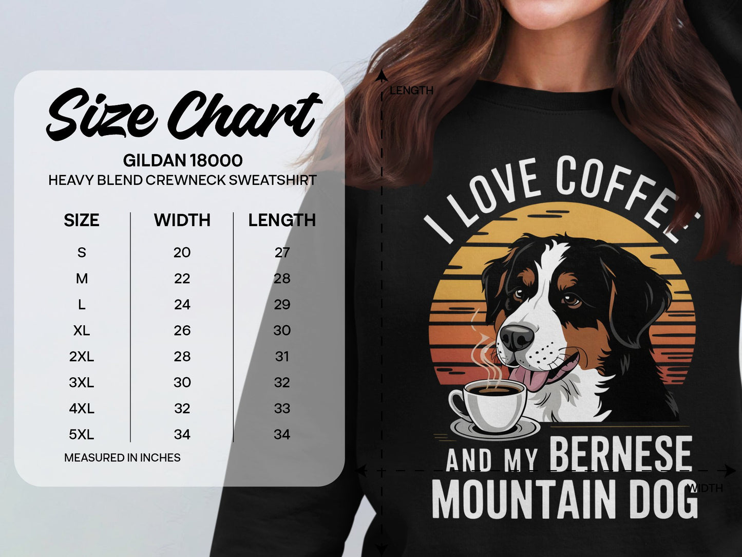 I Love Coffee And My Bernese Mountain Dog Sweatshirt product