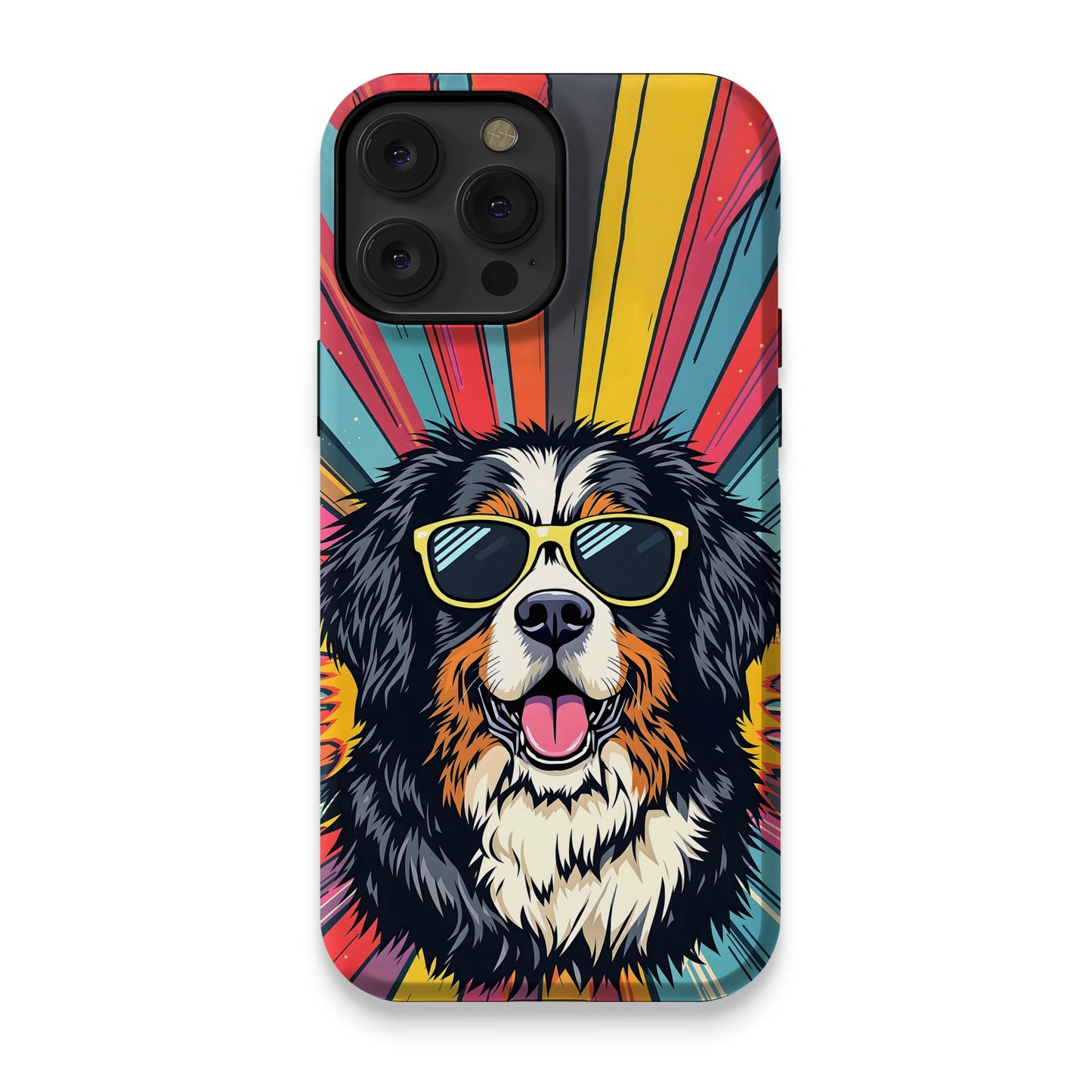 Vibrant Cool Dog with Sunglasses Phone Case product