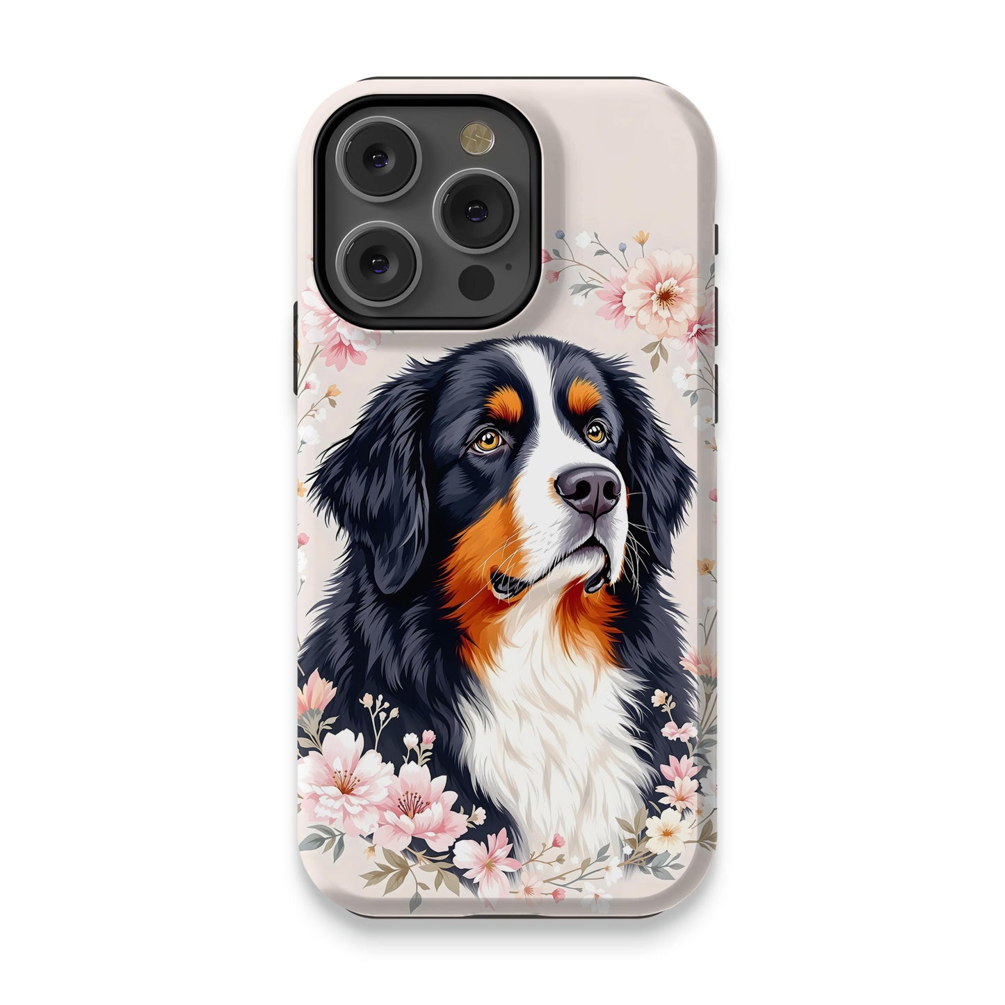 Bernese Mountain Dog Floral Phone Case product type
