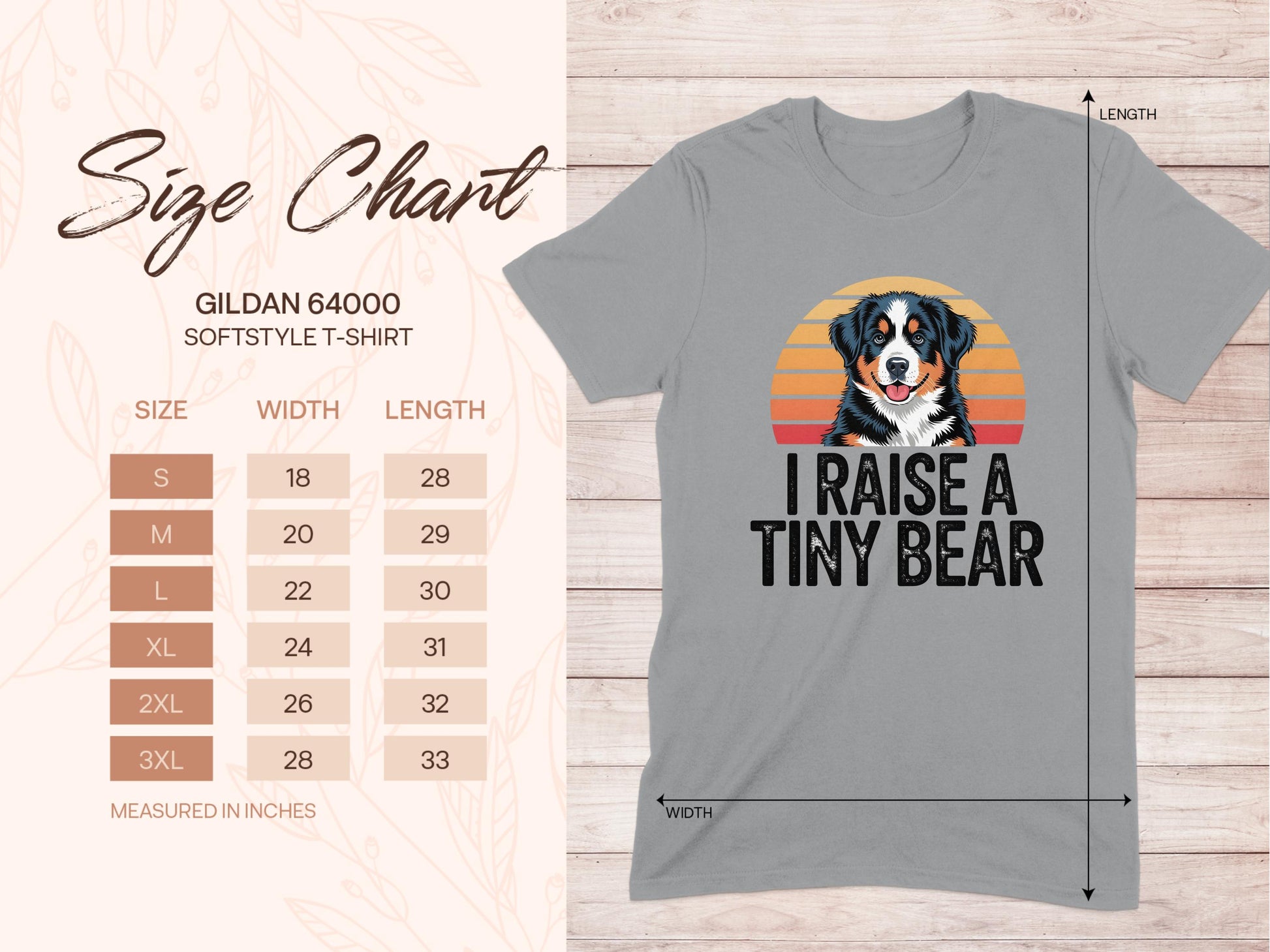 I Raise A Tiny Bear Graphic Short Sleeve Shirt product