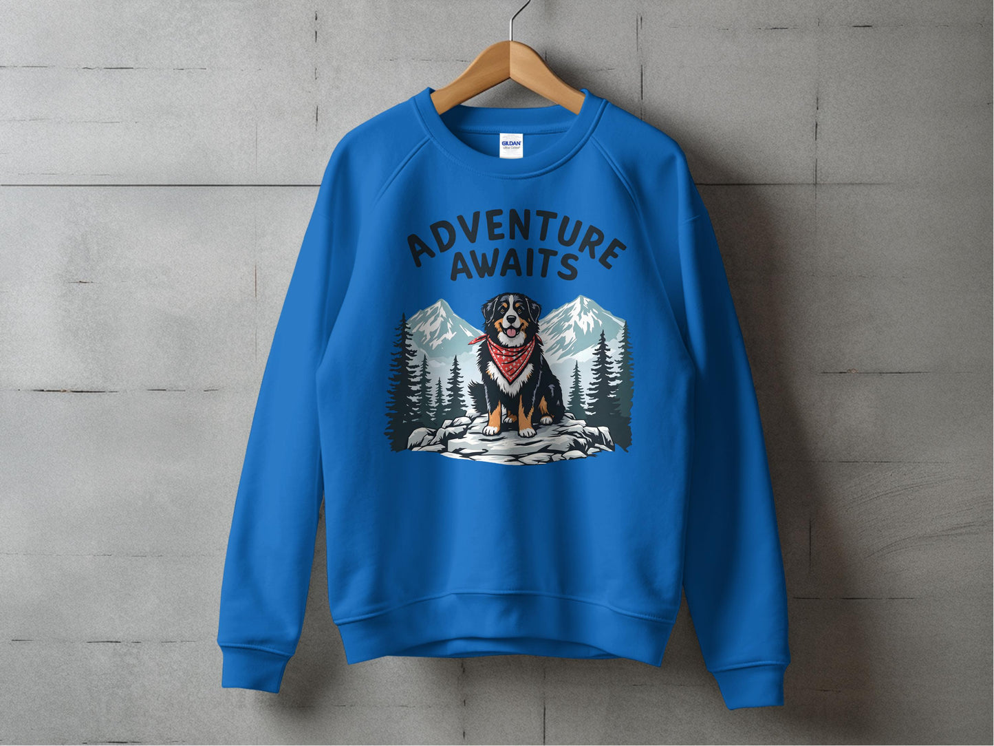 Adventure Awaits Dog Graphic Print Sweatshirt product type