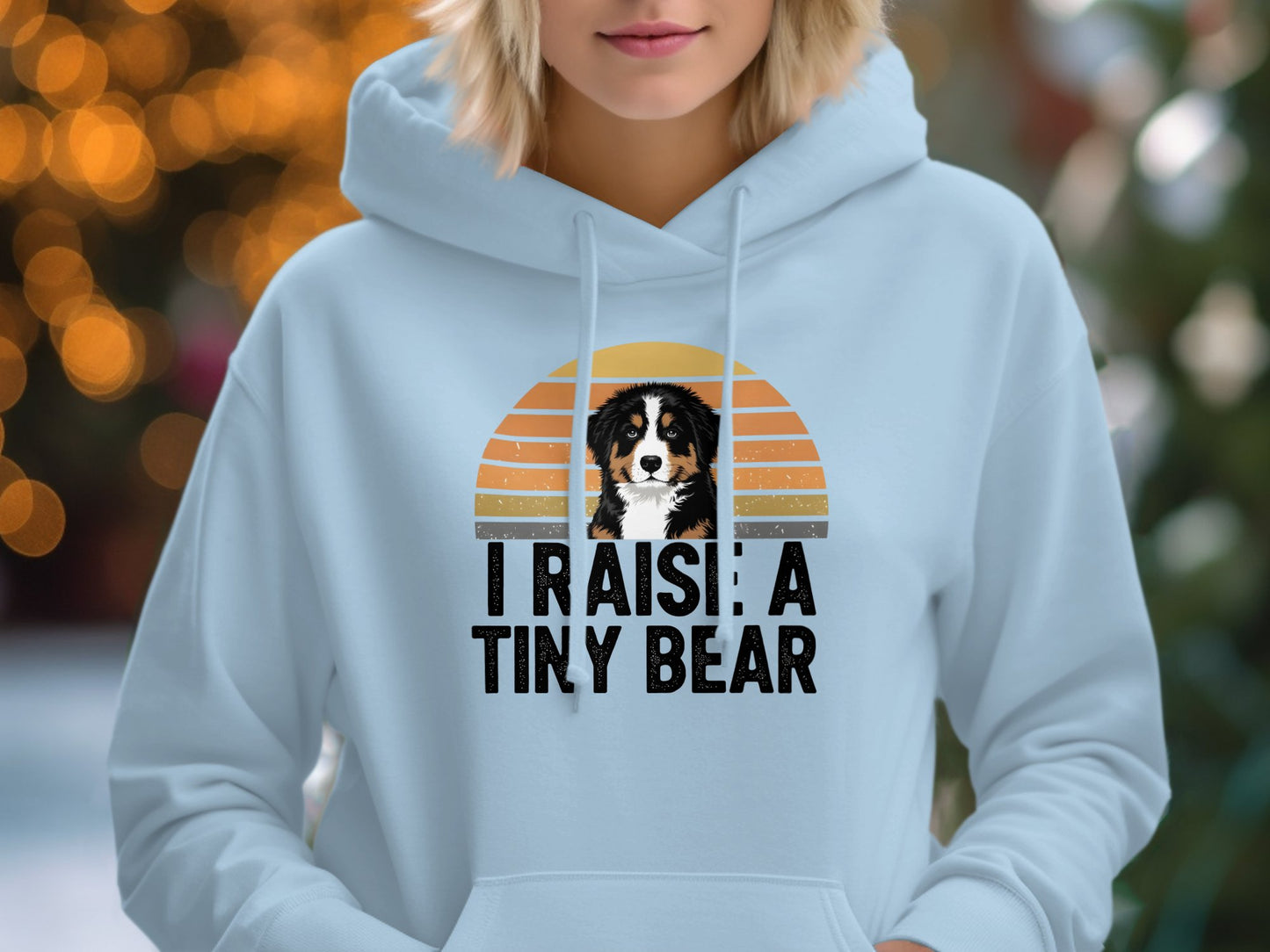 I Raise A Tiny Bear Cute Hoodie product