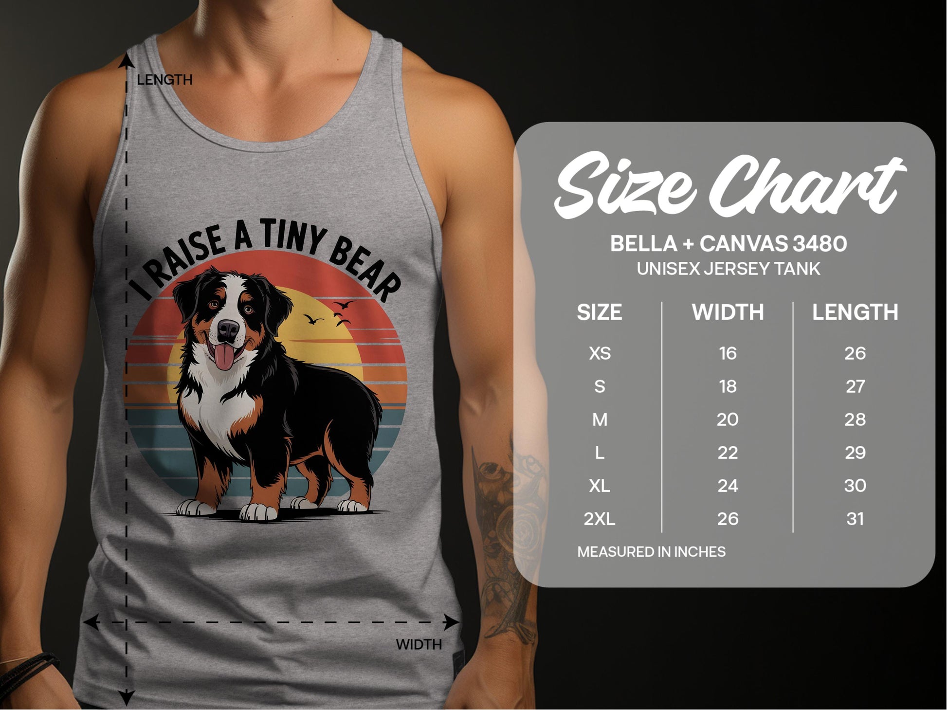 I Raise a Tiny Bear Unisex Jersey Tank product
